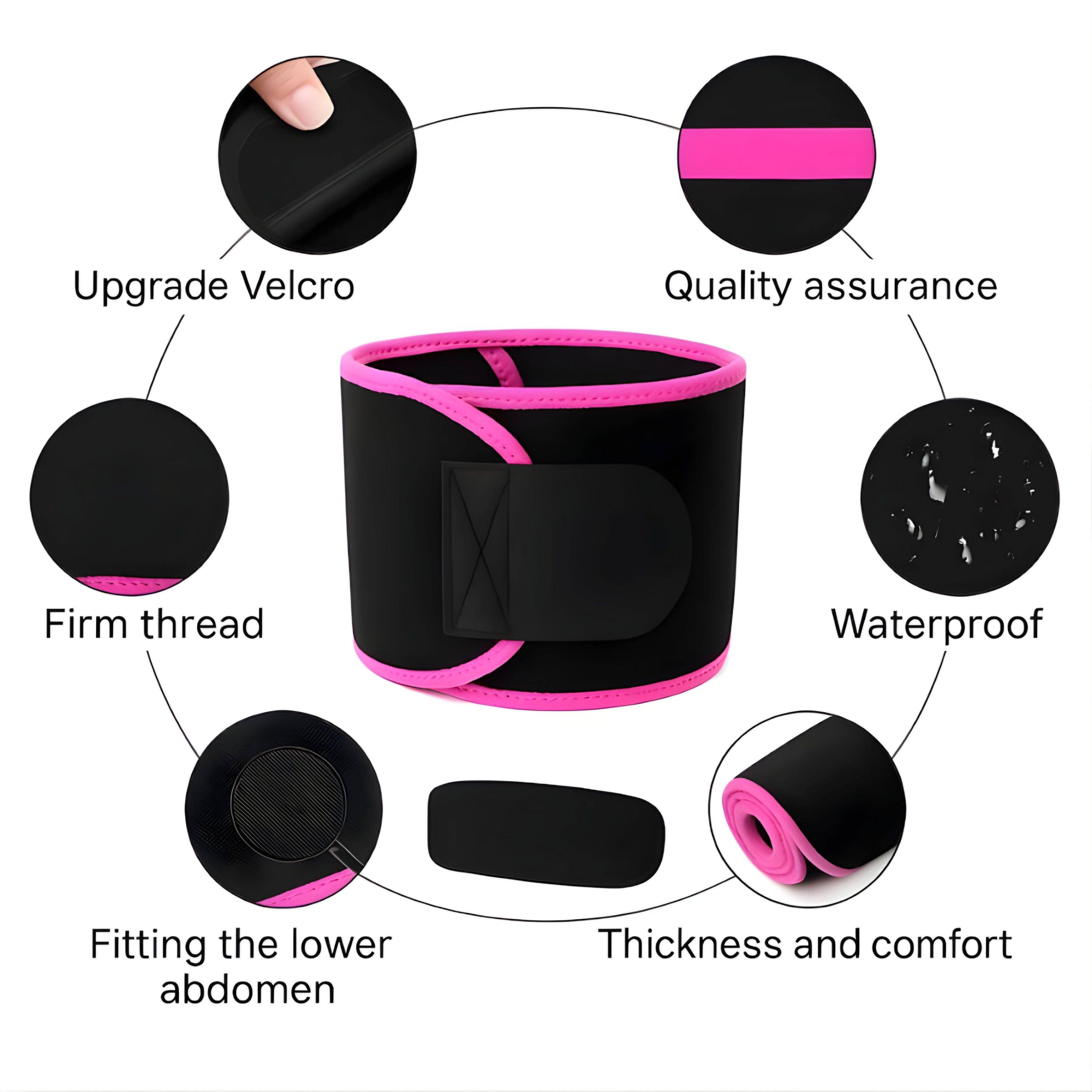Adjustable Sweat Belt for Waist & Core Support