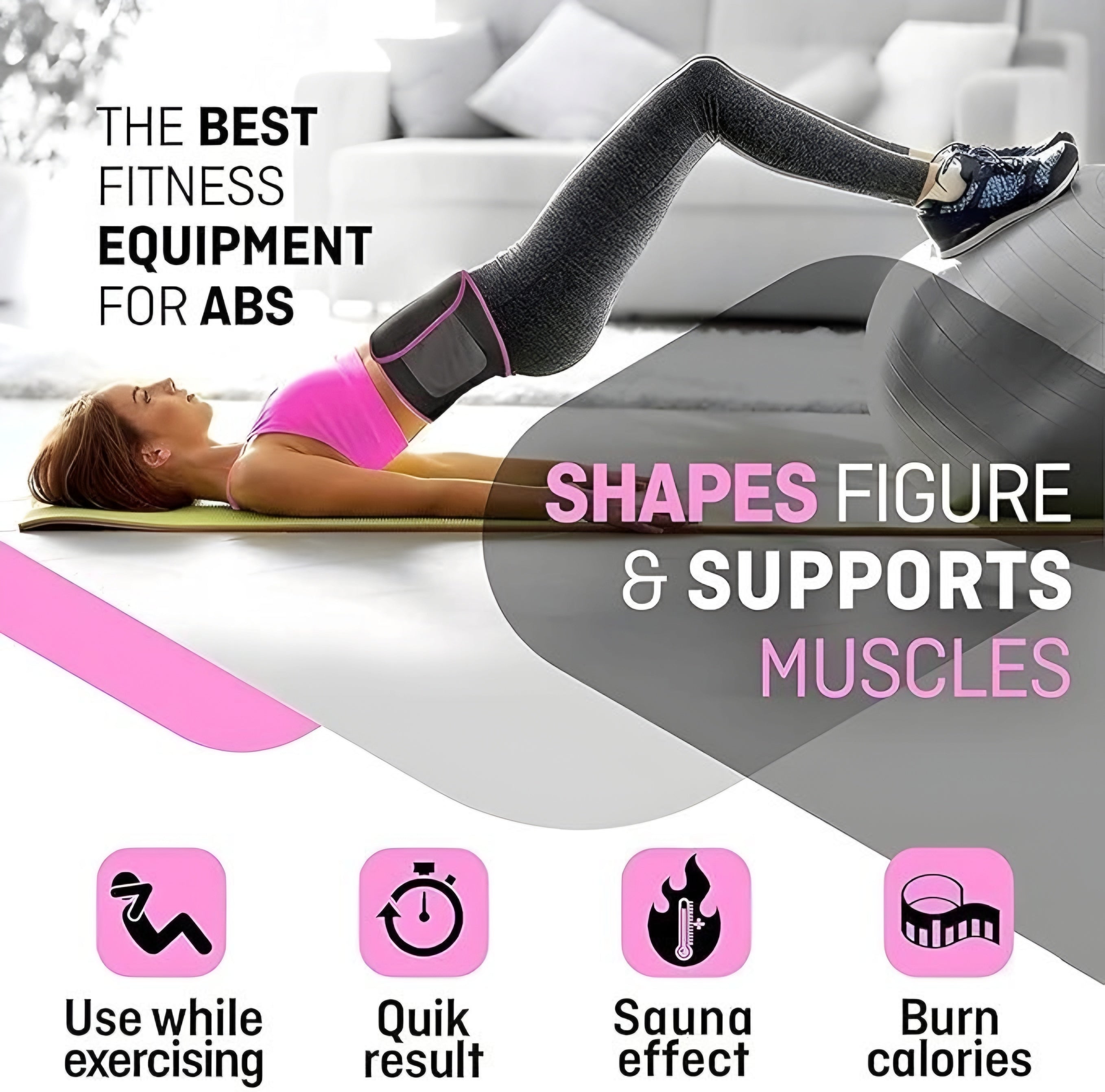 Adjustable Sweat Belt for Waist & Core Support