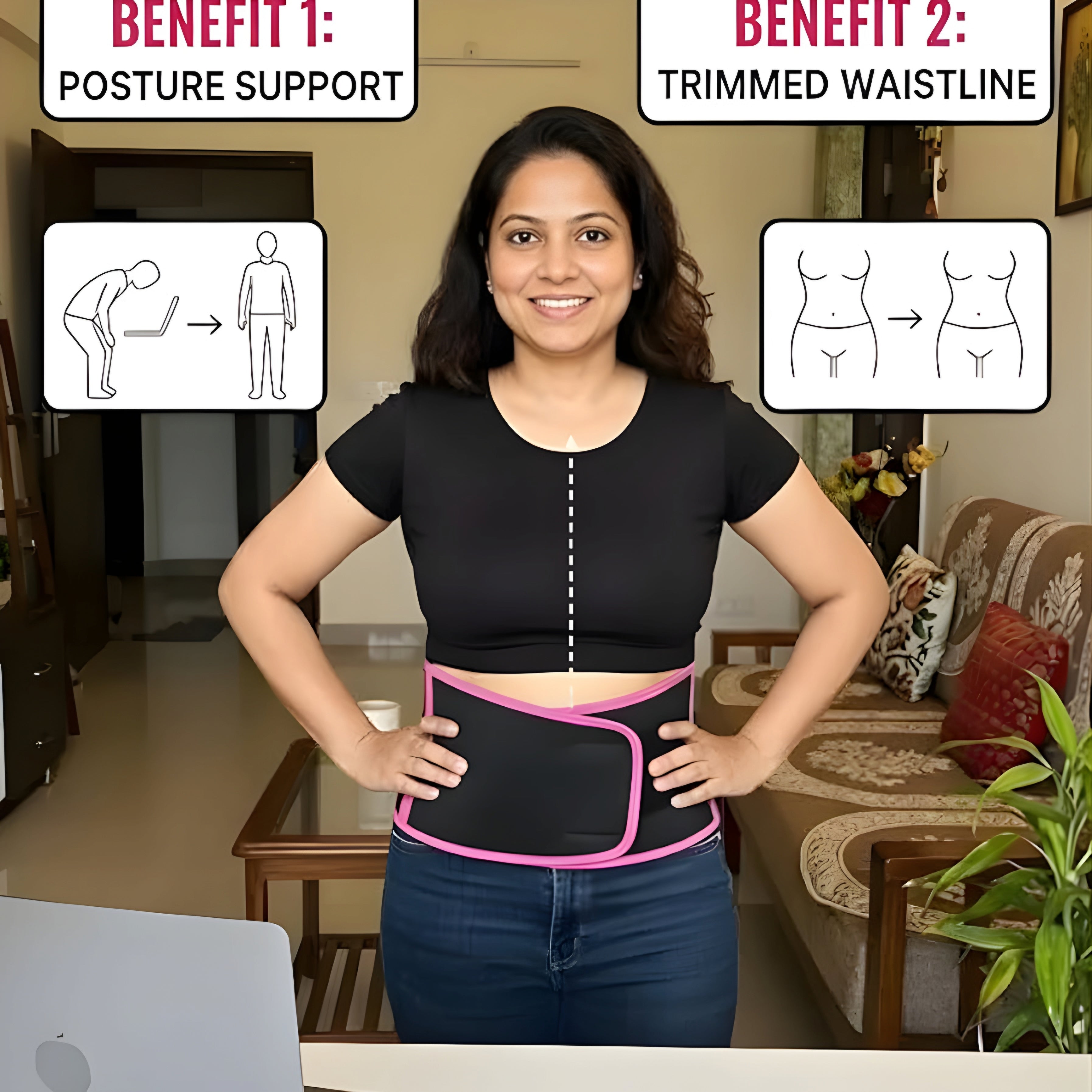 Adjustable Sweat Belt for Waist & Core Support