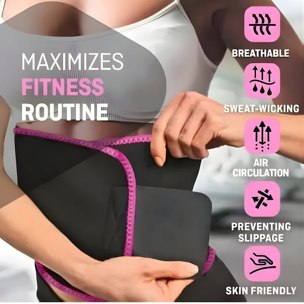 Adjustable Sweat Belt for Waist & Core Support